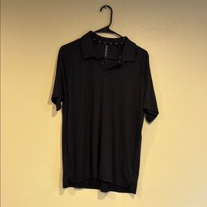 Versatile Black Polo Shirt with Classic Collar